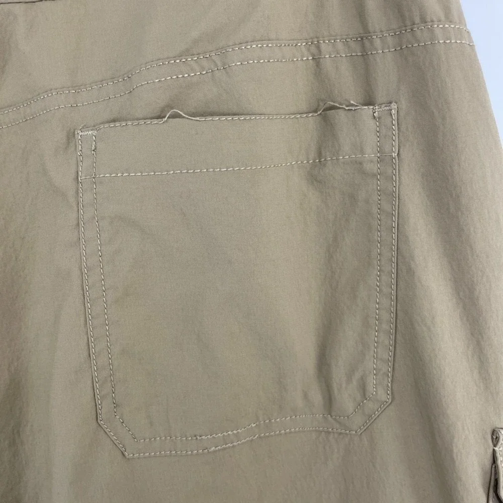 North Face Women's Convertible Pants Size 16 Beige‎ Hiking Drawstring Nylon
